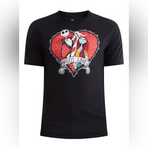 NWT - Tim Burton’s The Nightmare Before Christmas MISFIT LOVE Graphic Print Tee